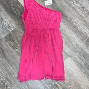Forever 21 Pink One Shoulder Dress
